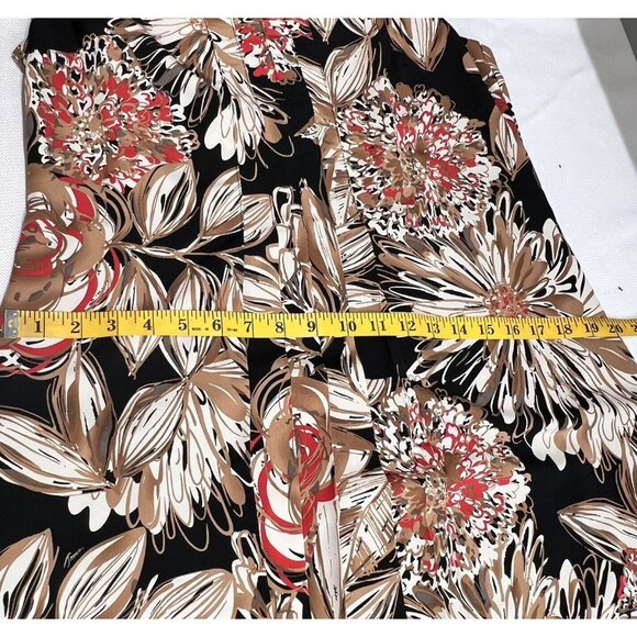 Trina Turk Shift Dress Pleated Spellbound Floral Sleeveless Size 10 Tropical - Picture 8 of 14
